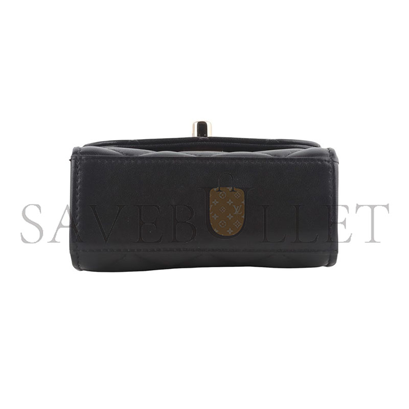 Ch*el trend mini crossbody bag in lamb with gold cc chain a81633 (11*11*5.5cm)